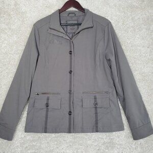 Prana Women Lydia Utility Jacket Size XL Zip Front Outdoors Minimalist